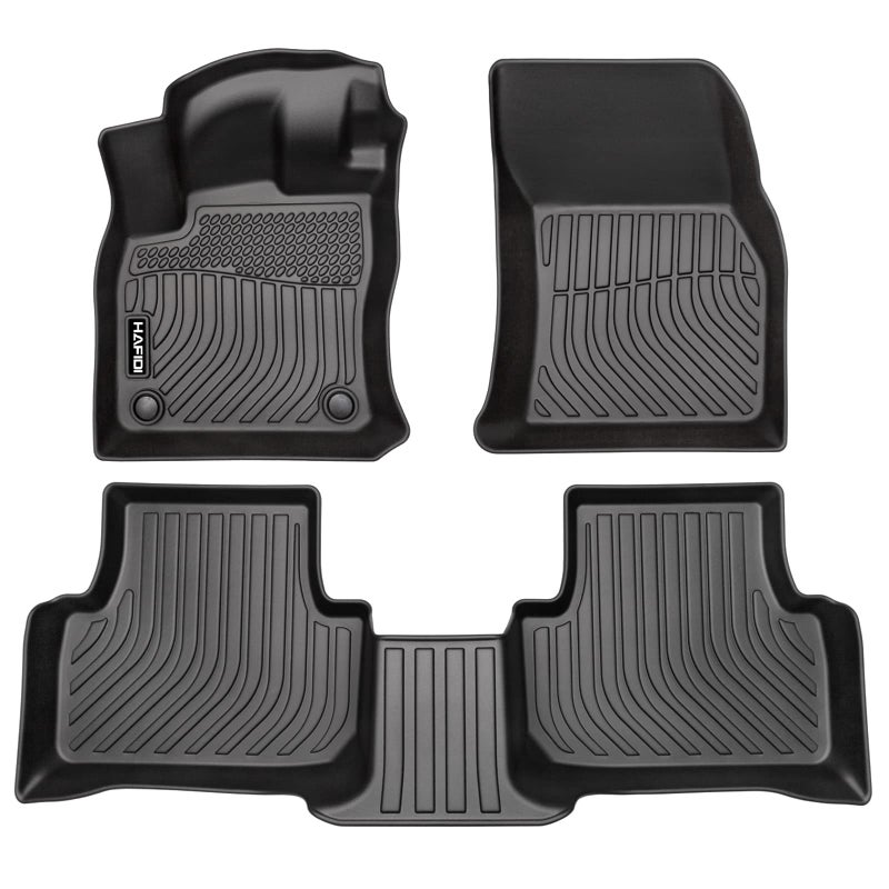 HAFIDI Floor Mats Fit for 20222026 Volkswagen Taos All Weather Protection TPE AntiSlip Automotive Floor Liners Fits 1st  2nd Row Full Set Custom VW Taos Accessories Black